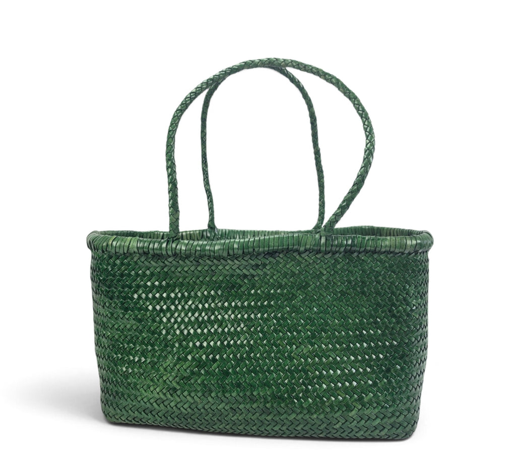 Handcrafted Woven Genuine Buffalo Leather Shoulder Bag