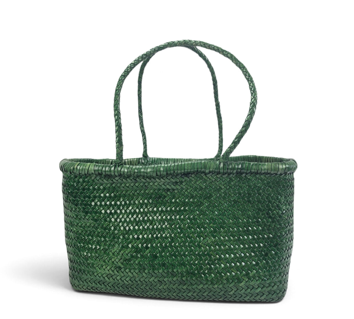 Handcrafted Woven Genuine Buffalo Leather Shoulder Bag
