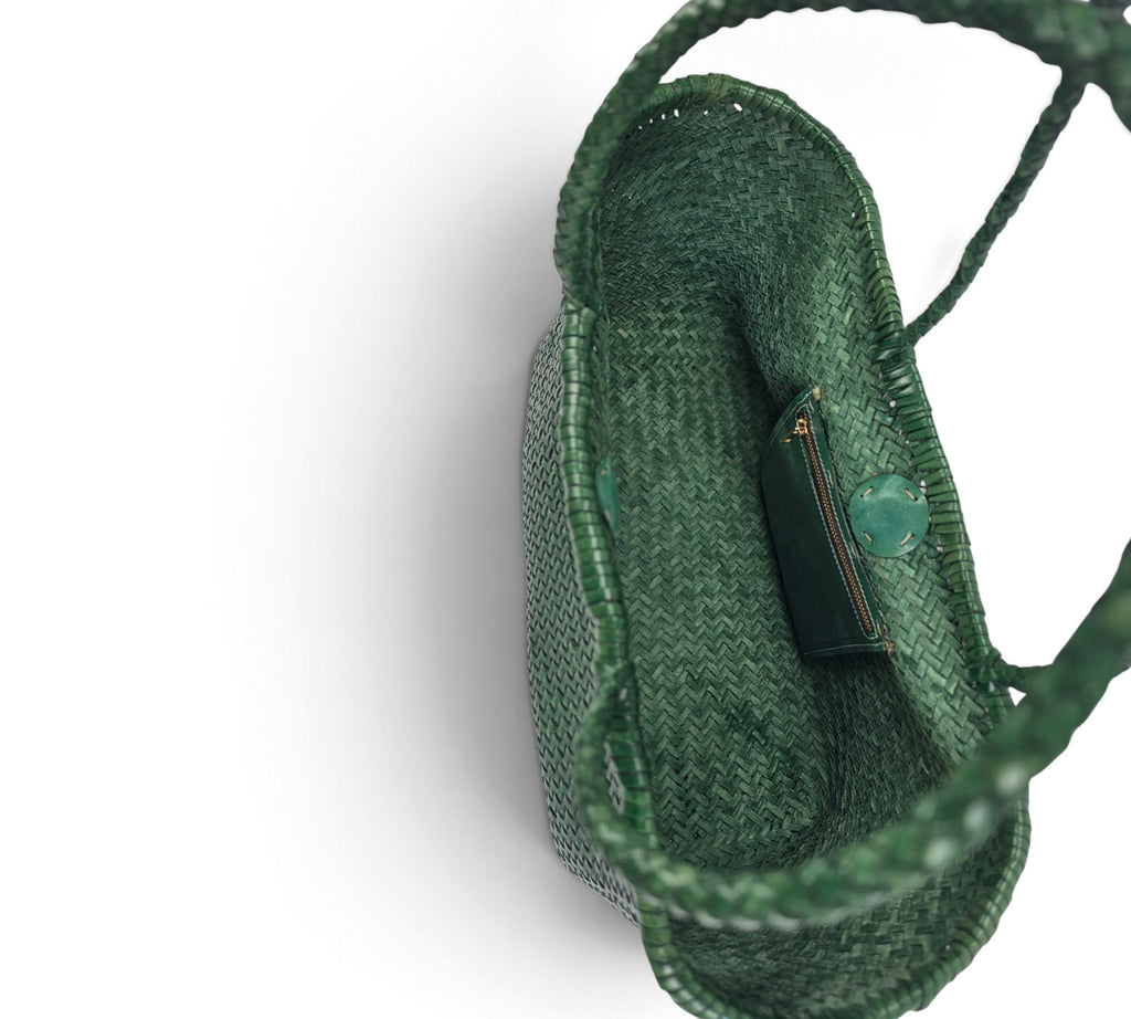 Handcrafted Woven Genuine Buffalo Leather Shoulder Bag