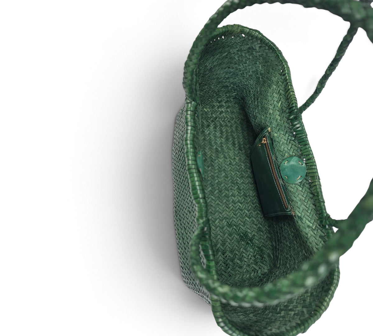 Handcrafted Woven Genuine Buffalo Leather Shoulder Bag