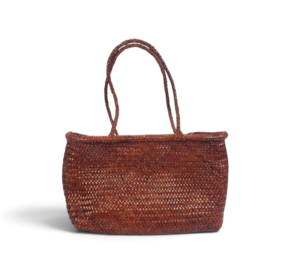 Handcrafted Woven Genuine Buffalo Leather Shoulder Bag
