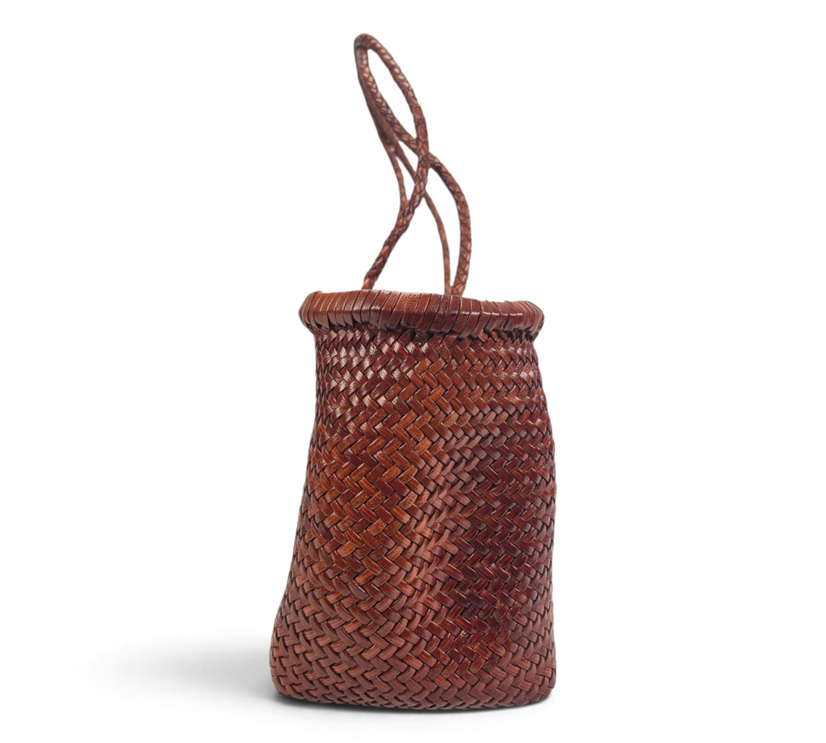 Handcrafted Woven Genuine Buffalo Leather Shoulder Bag