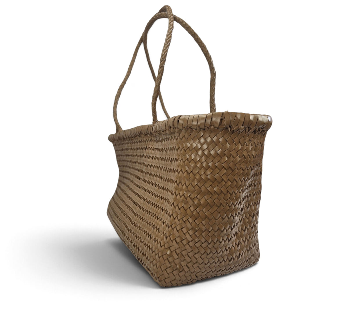 Handcrafted Woven Genuine Buffalo Leather Shoulder Bag
