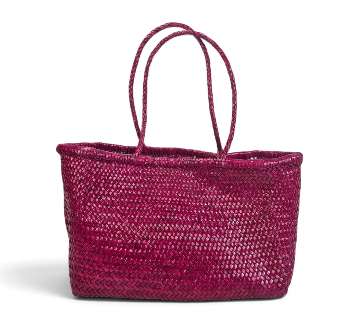 Handcrafted Woven Genuine Buffalo Leather Shoulder Bag
