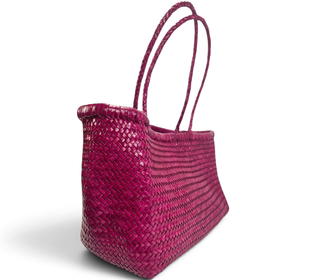 Handcrafted Woven Genuine Buffalo Leather Shoulder Bag