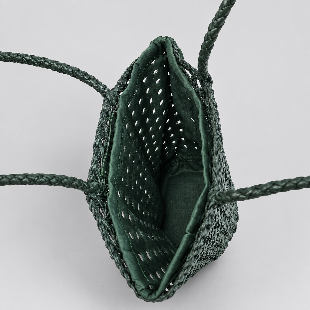 Artisanal Woven Buffalo Leather Arm Bag