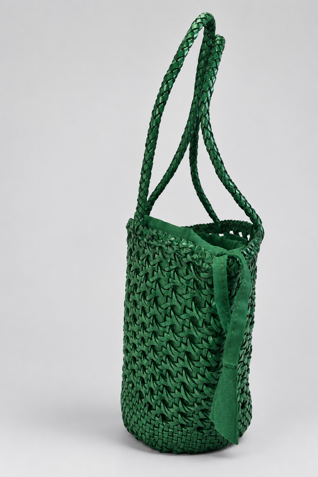 Artisanal Woven Buffalo Leather Arm Bag