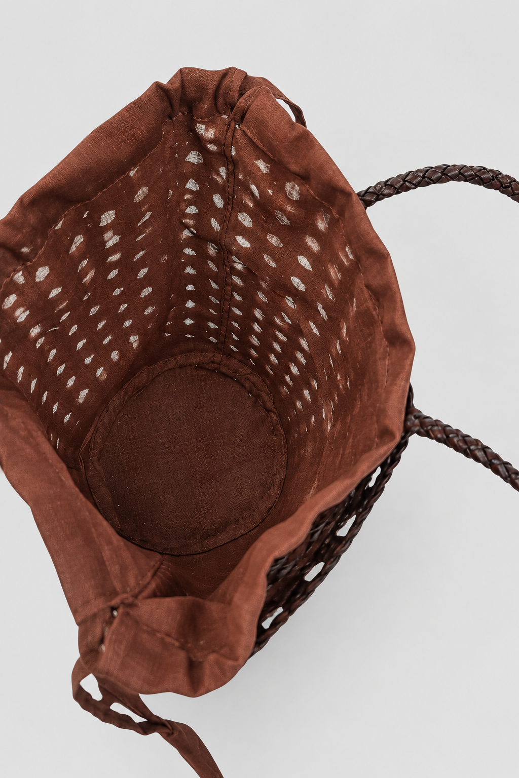 Artisanal Woven Buffalo Leather Arm Bag