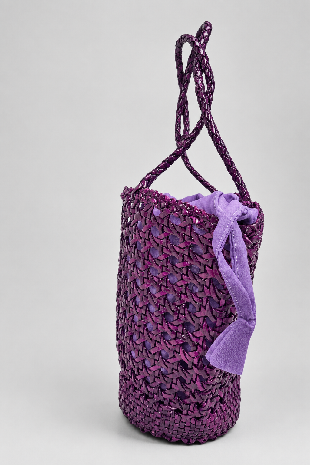 Artisanal Woven Buffalo Leather Arm Bag