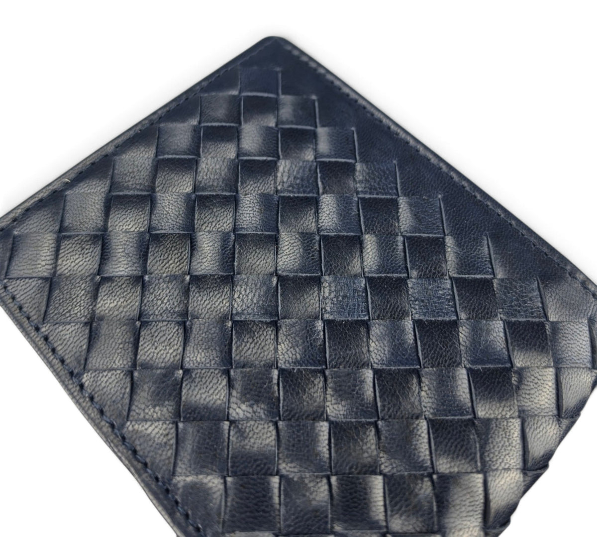 Professional Essential Everyday Use Carry: Handcrafted Genuine Calf Full-Grain Leather Woven Wallet