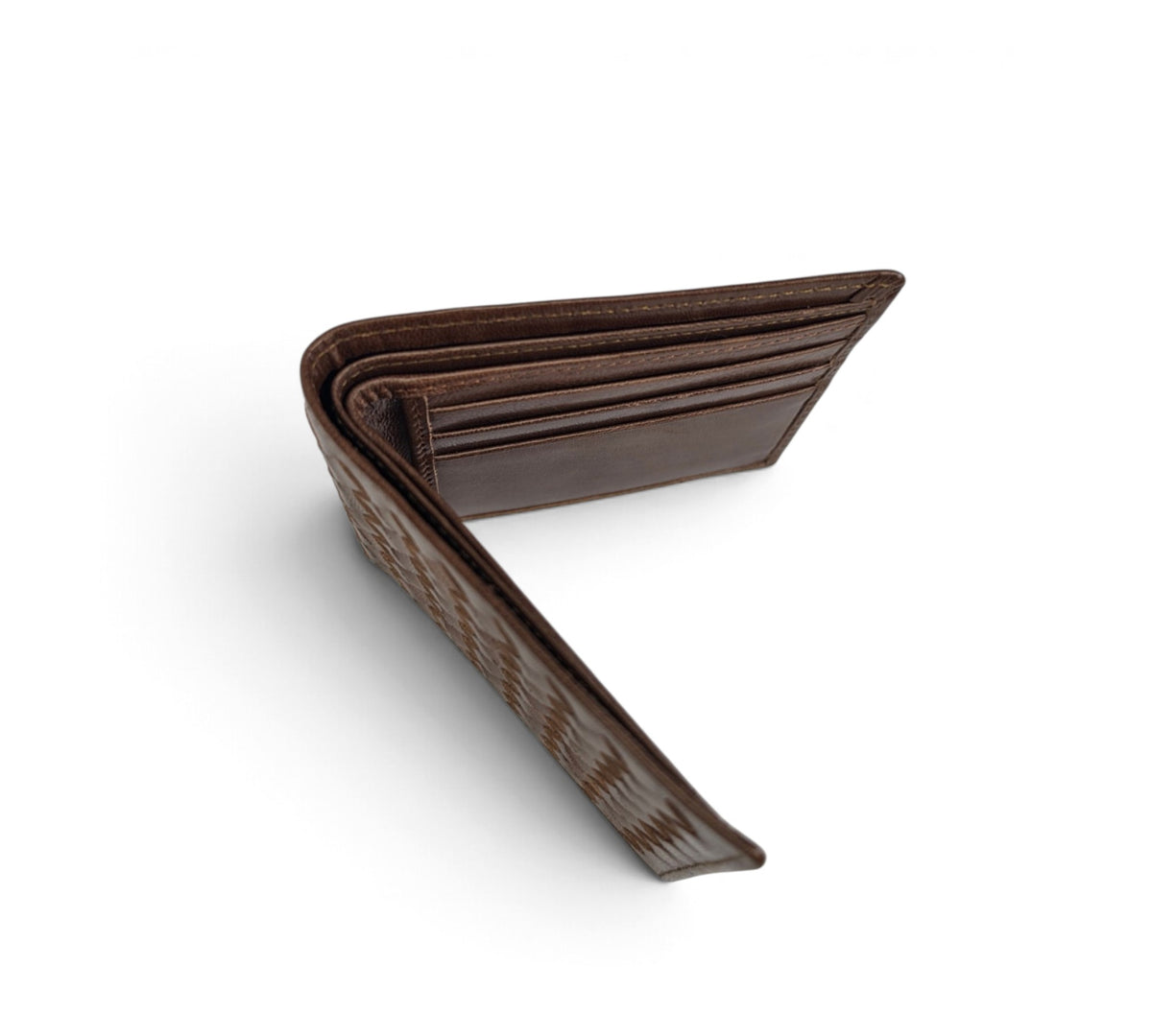 Professional Essential Everyday Use Carry: Handcrafted Genuine Calf Full-Grain Leather Woven Wallet