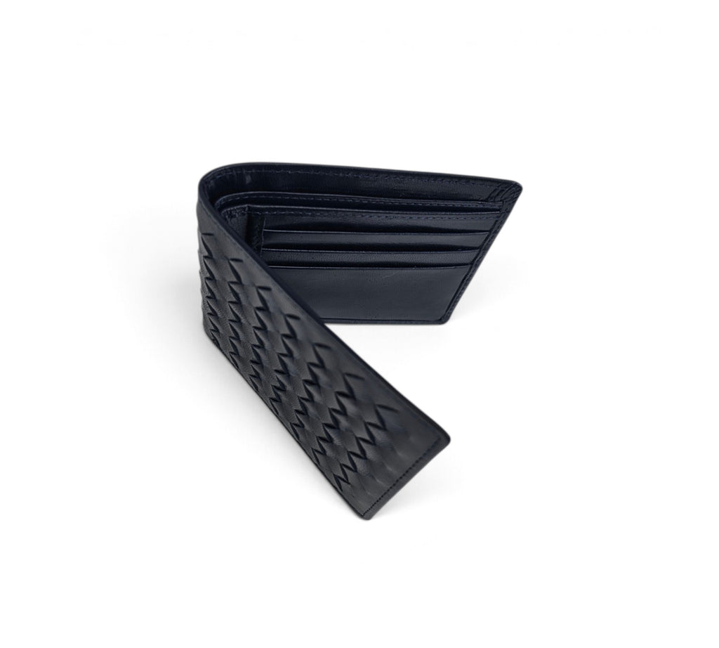 Professional Essential Everyday Use Carry: Handcrafted Genuine Calf Full-Grain Leather Woven Wallet
