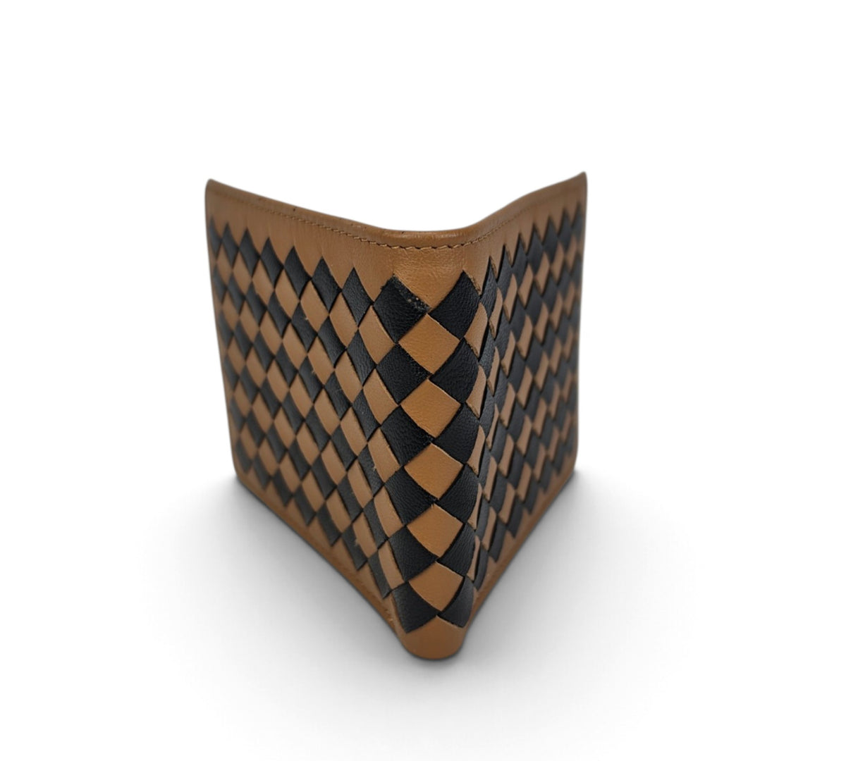 Handcrafted Genuine Sheepskin Butter-Soft Woven Multi-Combination Wallet