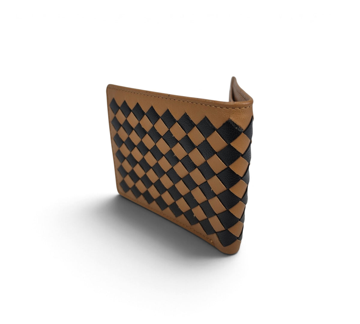 Handcrafted Genuine Sheepskin Butter-Soft Woven Multi-Combination Wallet
