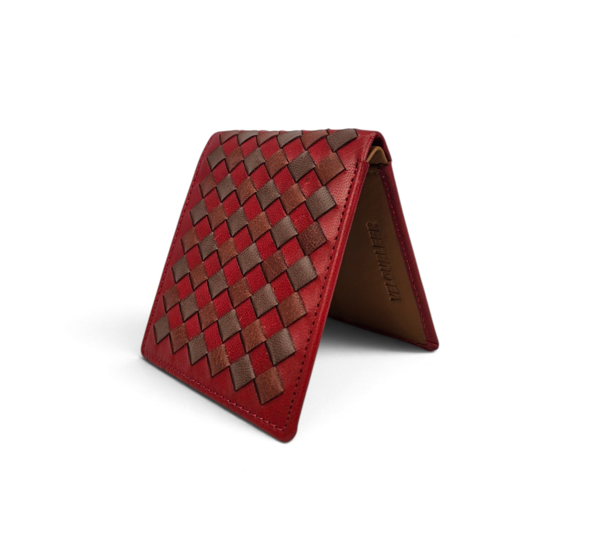 Handcrafted Genuine Sheepskin Butter-Soft Woven Multi-Combination Wallet