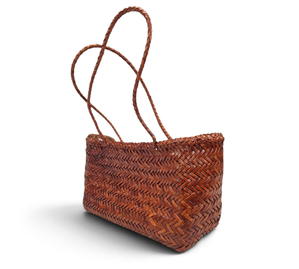 Woven Buffalo Leather Medium Shoulder Bag – Professional Essential Everyday Bag