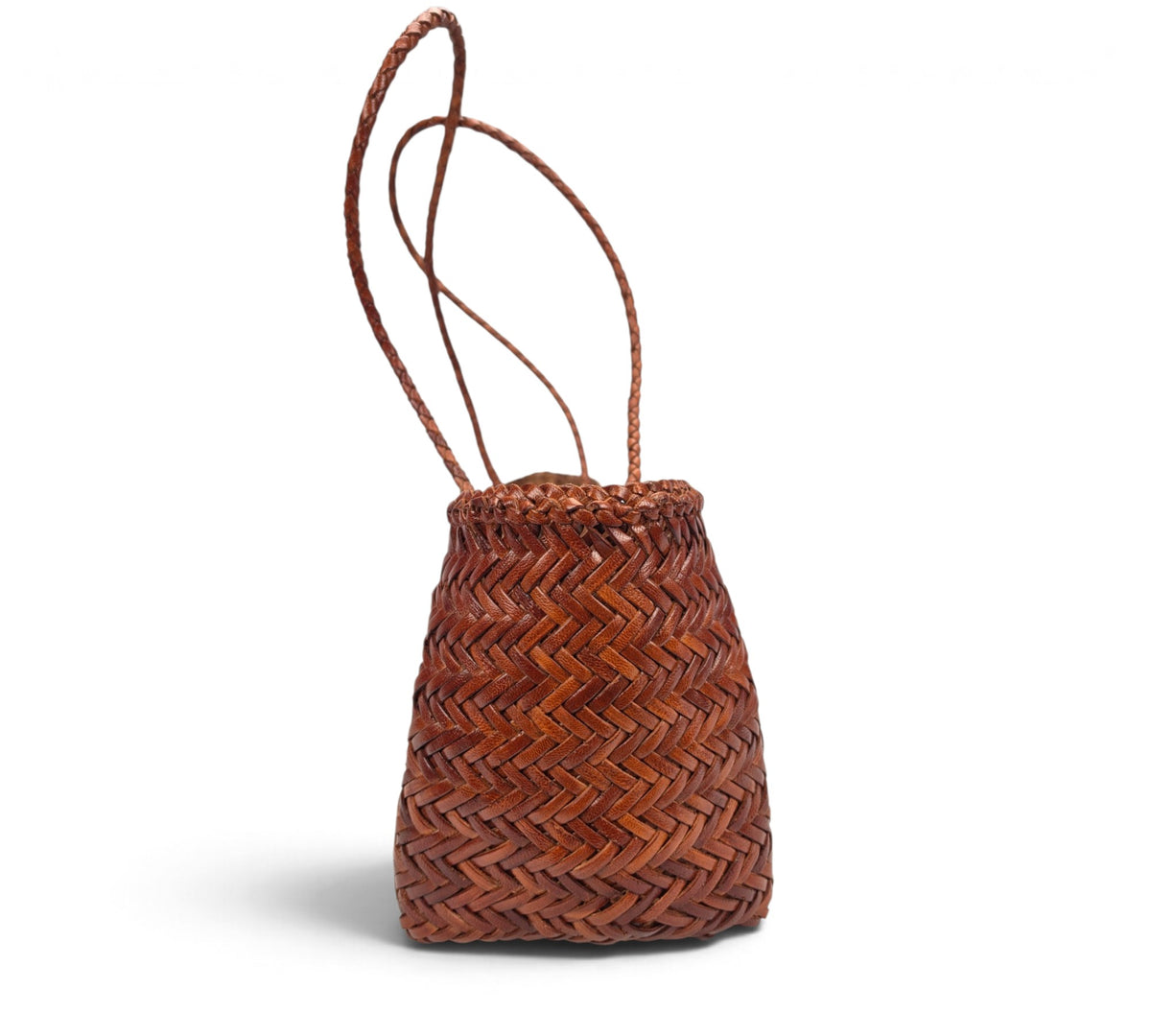 Woven Buffalo Leather Medium Shoulder Bag – Professional Essential Everyday Bag
