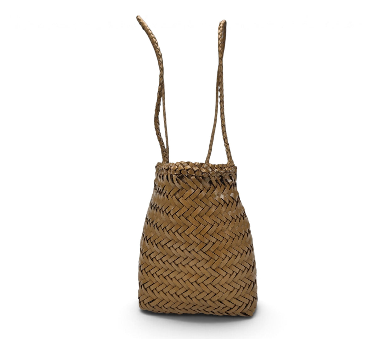 Woven Buffalo Leather Medium Shoulder Bag – Professional Essential Everyday Bag
