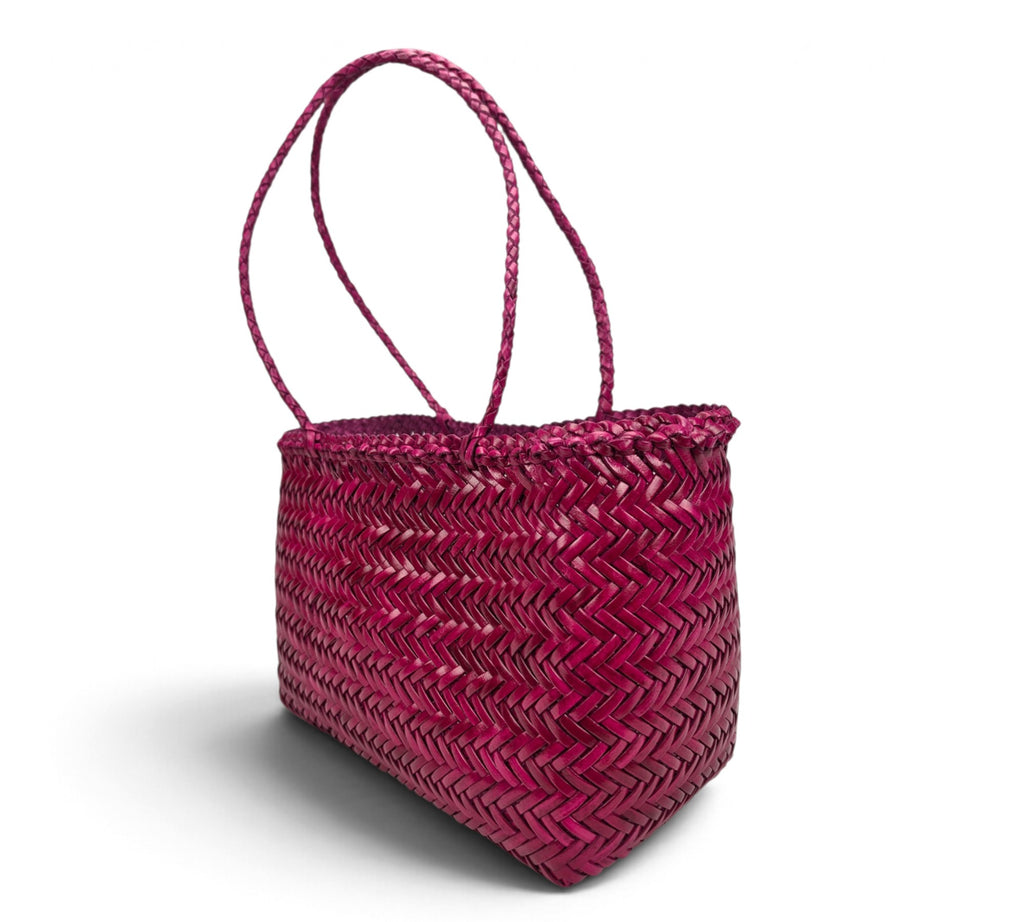 Woven Buffalo Leather Medium Shoulder Bag – Professional Essential Everyday Bag