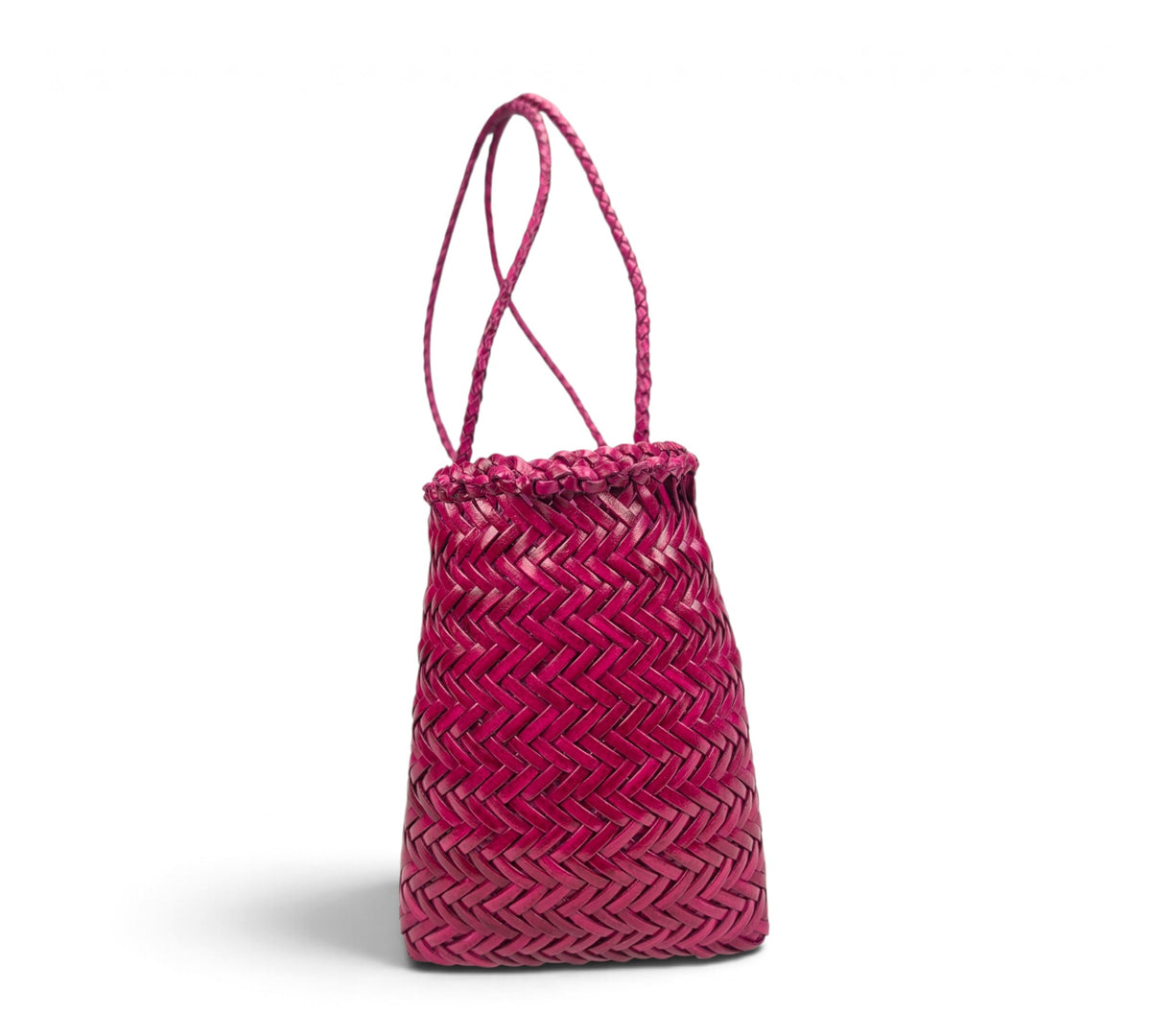 Woven Buffalo Leather Medium Shoulder Bag – Professional Essential Everyday Bag