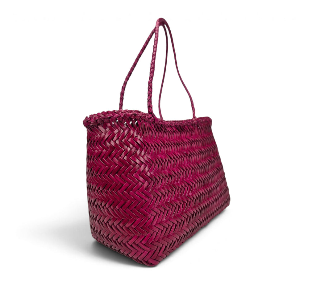 Woven Buffalo Leather Medium Shoulder Bag – Professional Essential Everyday Bag