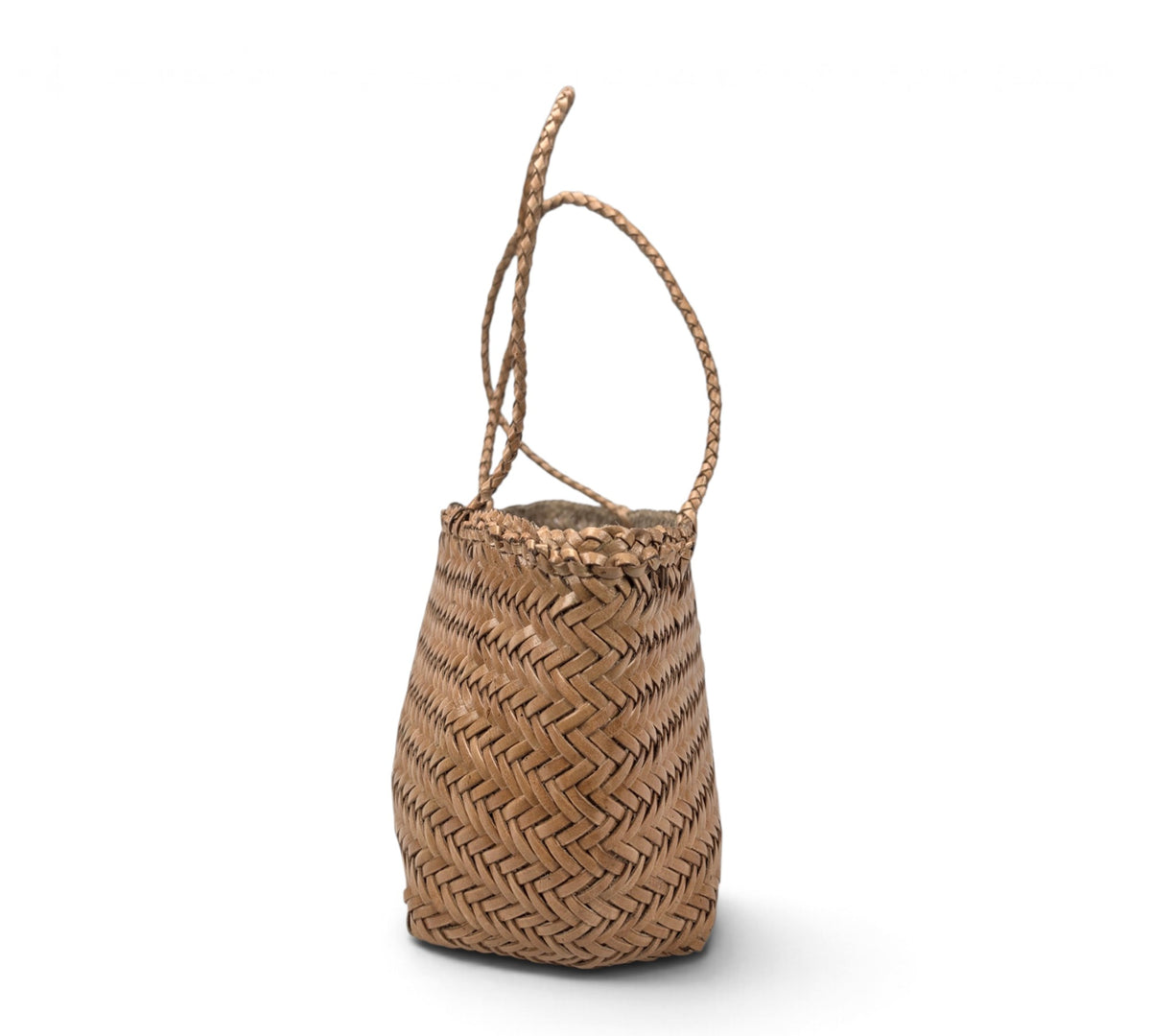 Woven Buffalo Leather Medium Shoulder Bag – Professional Essential Everyday Bag