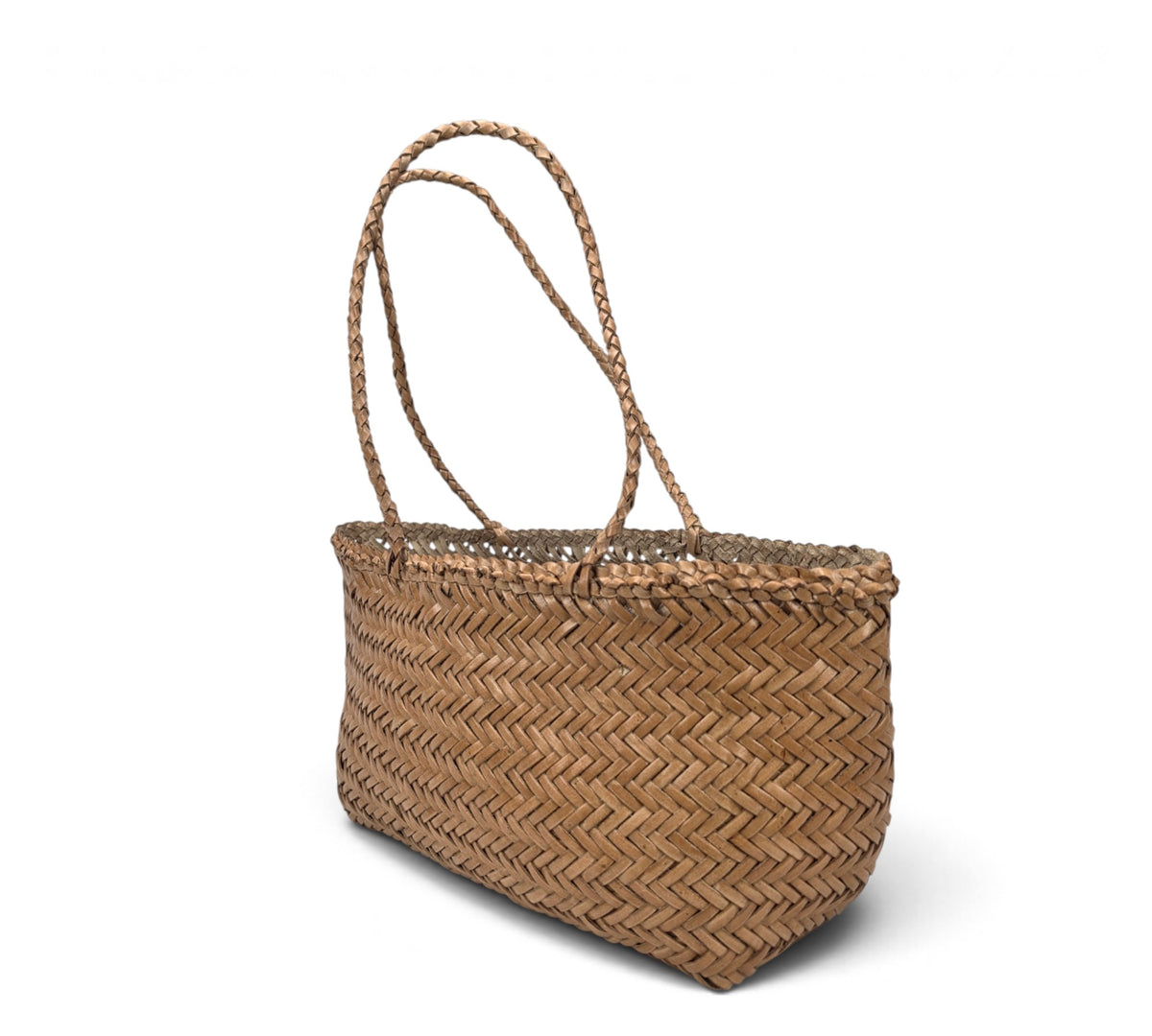 Woven Buffalo Leather Medium Shoulder Bag – Professional Essential Everyday Bag