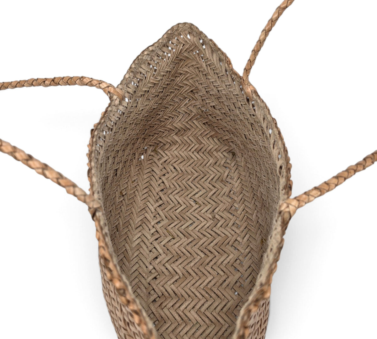 Woven Buffalo Leather Medium Shoulder Bag – Professional Essential Everyday Bag
