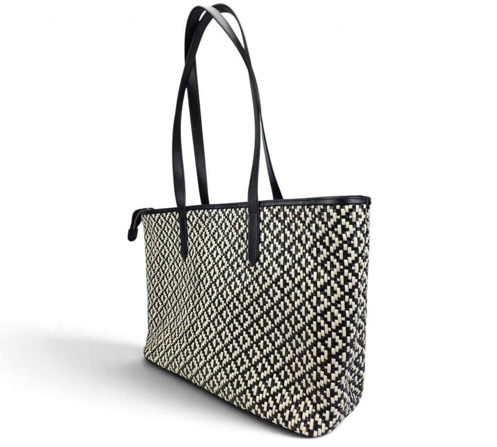 Velourleer Executive Woven Buffalo Leather Laptop Tote Bag – Large Shoulder & Work Bag