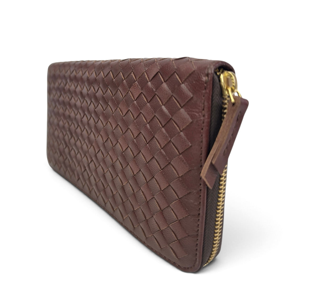 Velourleer Artisanal Sheepskin Woven Leather Clutch & Wristlet Wallet Collection – Multi-Compartment Luxury Evening Bags