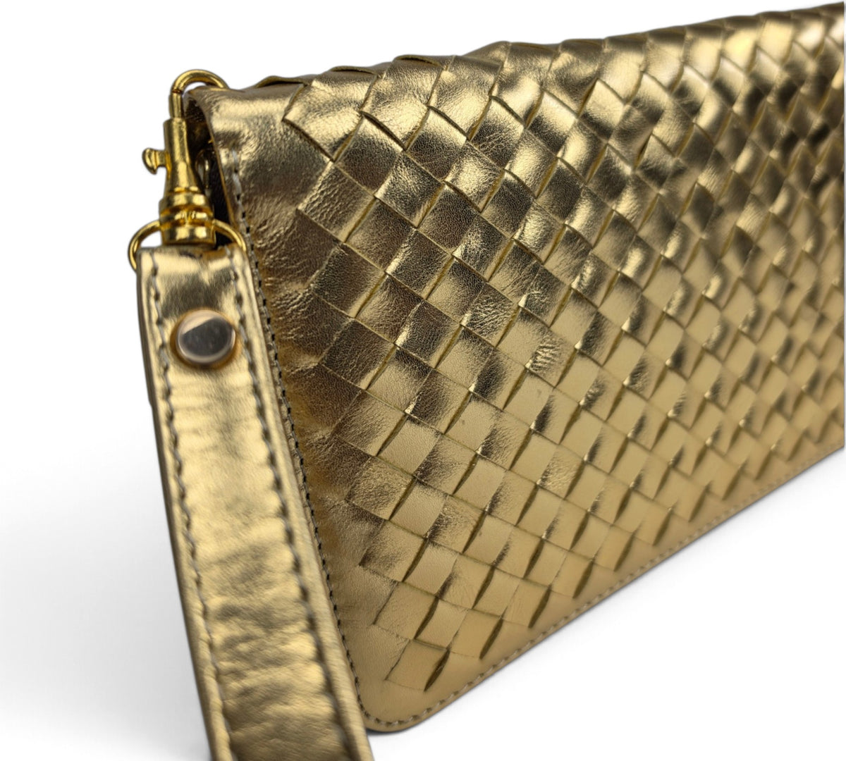 Velourleer Artisanal Sheepskin Woven Leather Clutch & Wristlet Wallet Collection – Multi-Compartment Luxury Evening Bags