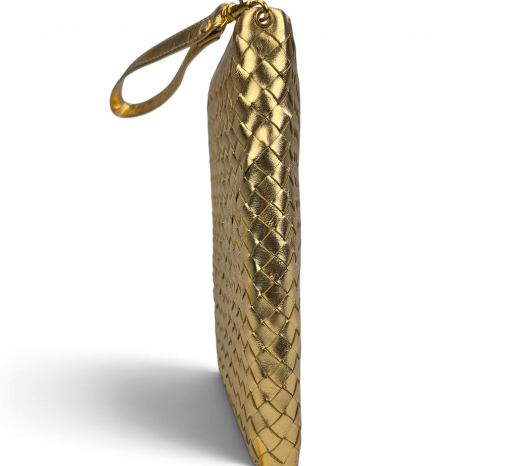 Velourleer Artisanal Sheepskin Woven Leather Clutch & Wristlet Wallet Collection – Multi-Compartment Luxury Evening Bags