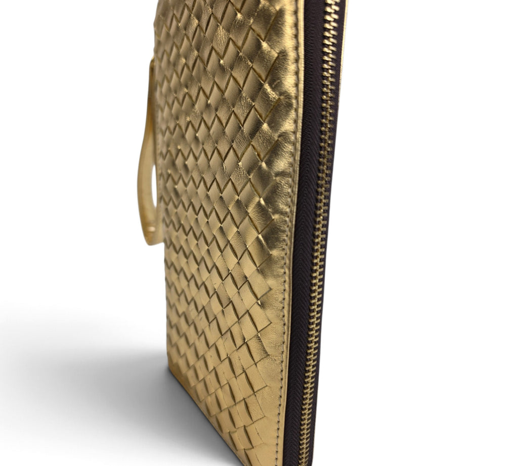 Velourleer Artisanal Sheepskin Woven Leather Clutch & Wristlet Wallet Collection – Multi-Compartment Luxury Evening Bags