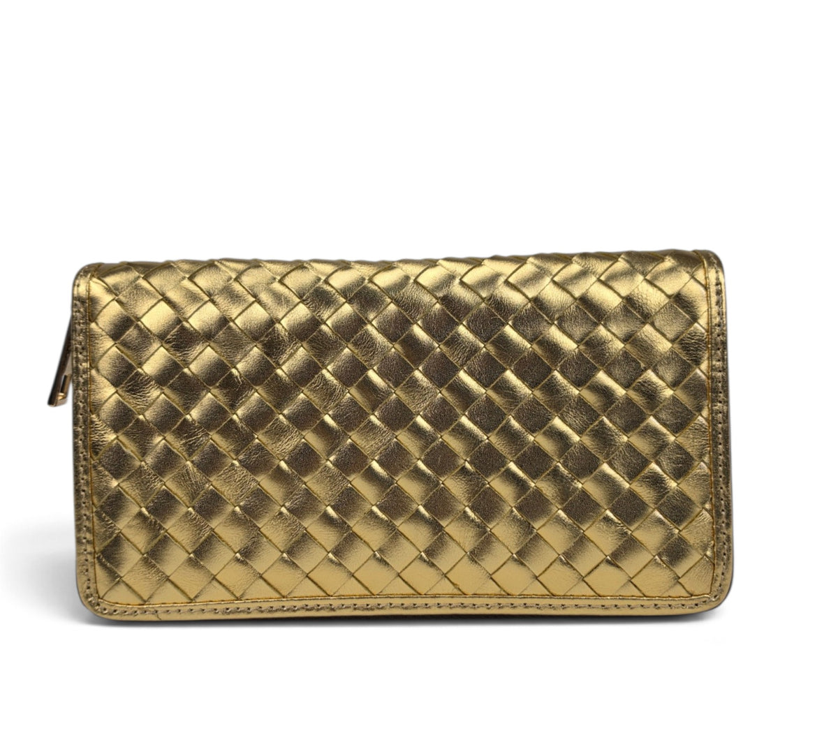 Velourleer Artisanal Sheepskin Woven Leather Clutch & Wristlet Wallet Collection – Multi-Compartment Luxury Evening Bags