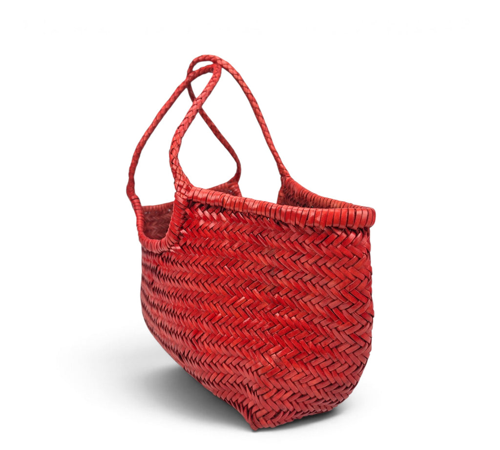 Velourleer Artisanal Genuine Buffalo Leather Woven Shoulder Tote – Large Everyday Designer Handbag