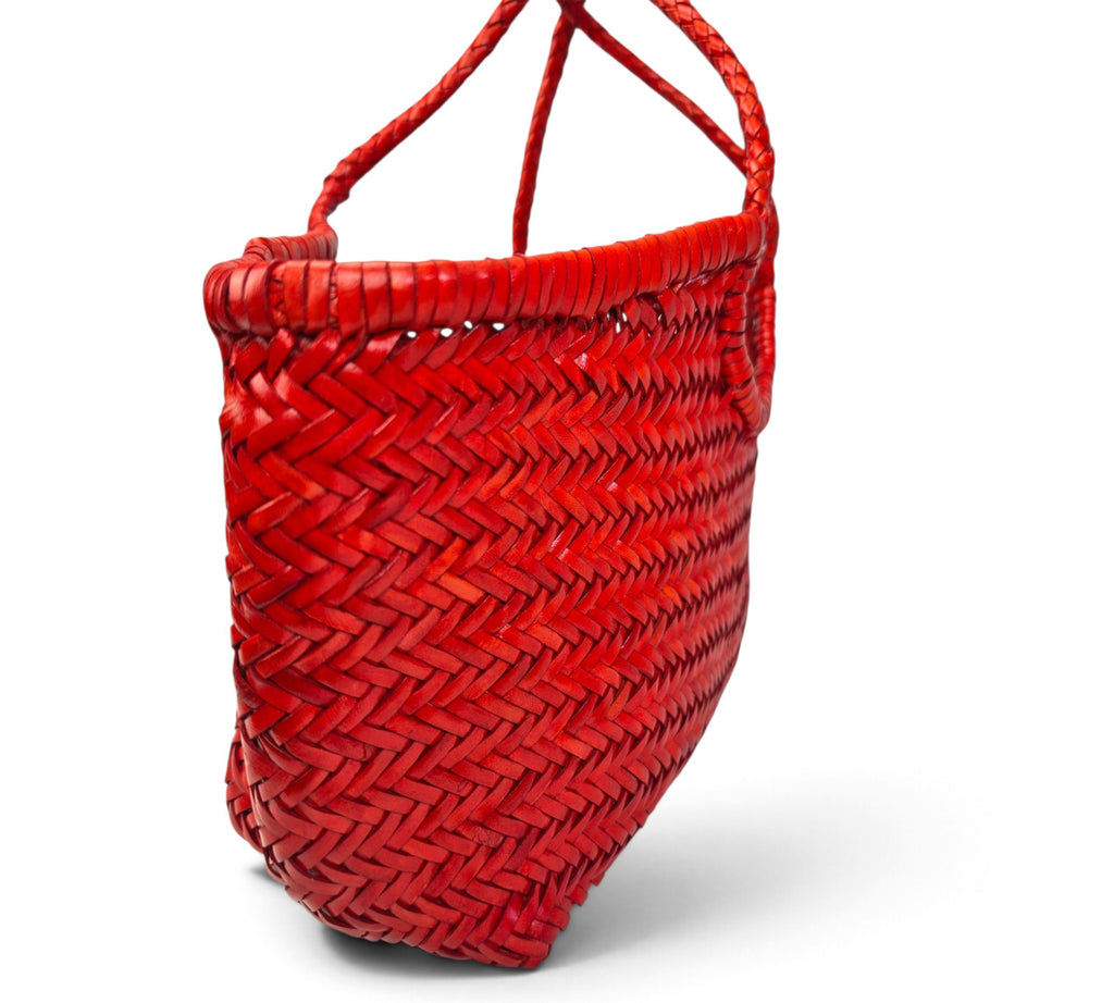 Velourleer Artisanal Genuine Buffalo Leather Woven Shoulder Tote – Large Everyday Designer Handbag
