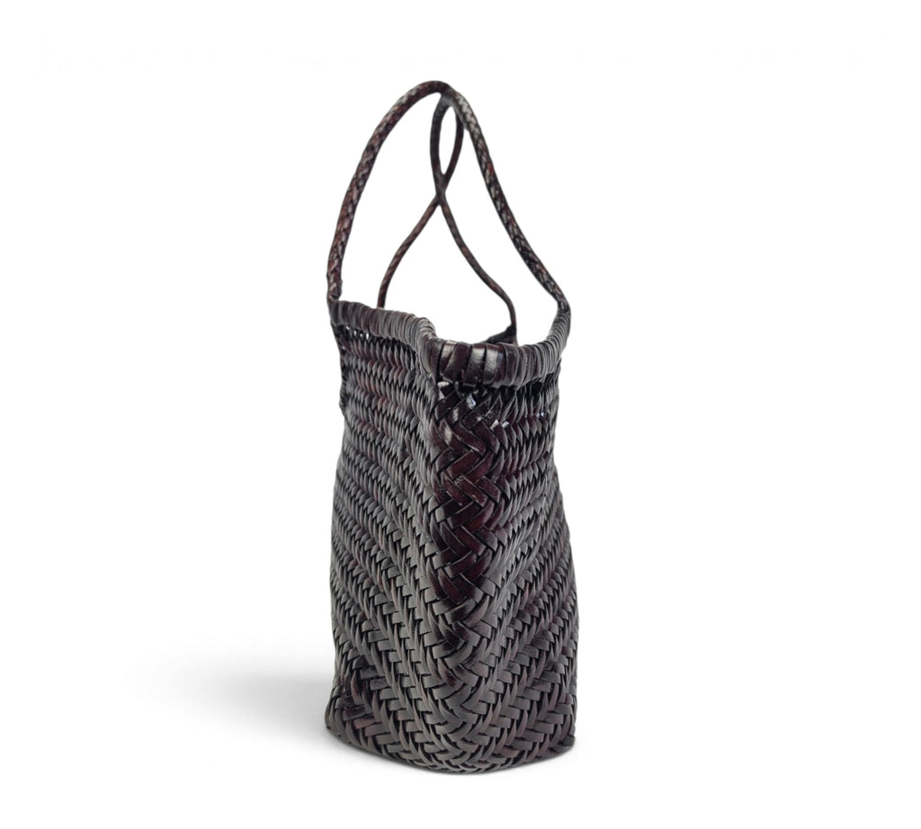 Velourleer Artisanal Genuine Buffalo Leather Woven Shoulder Tote – Large Everyday Designer Handbag