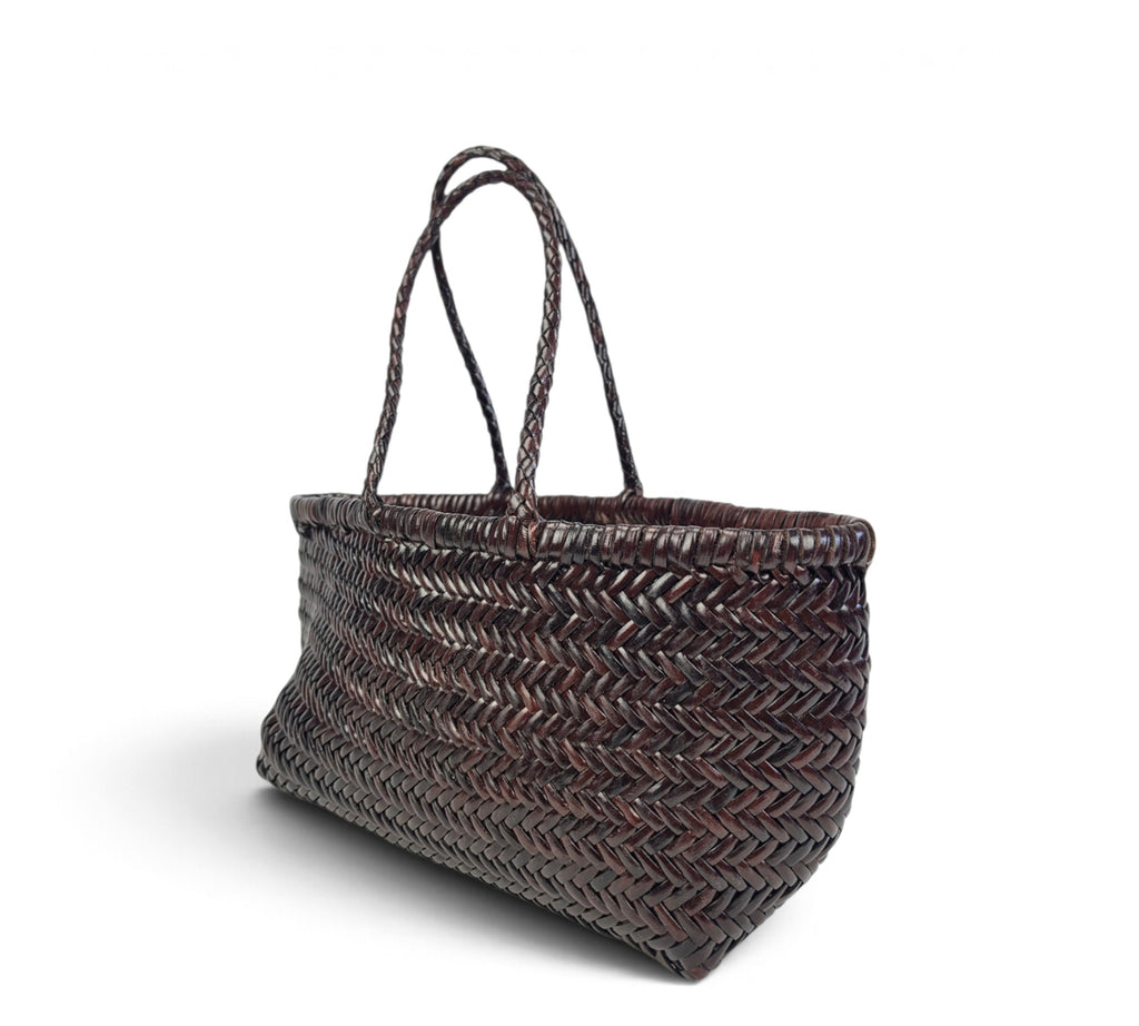 Velourleer Artisanal Genuine Buffalo Leather Woven Arm Bag – Medium Everyday Designer Handbag