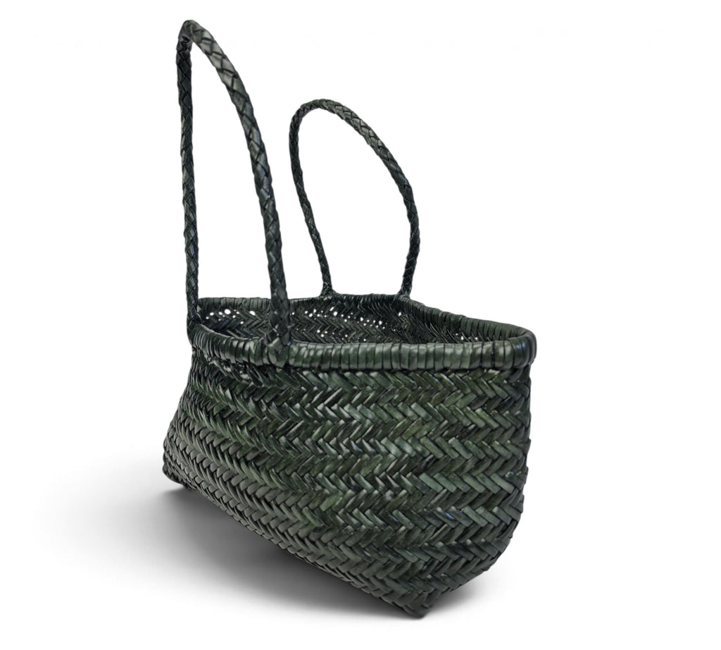 Velourleer Artisanal Genuine Buffalo Leather Woven Arm Bag – Medium Everyday Designer Handbag