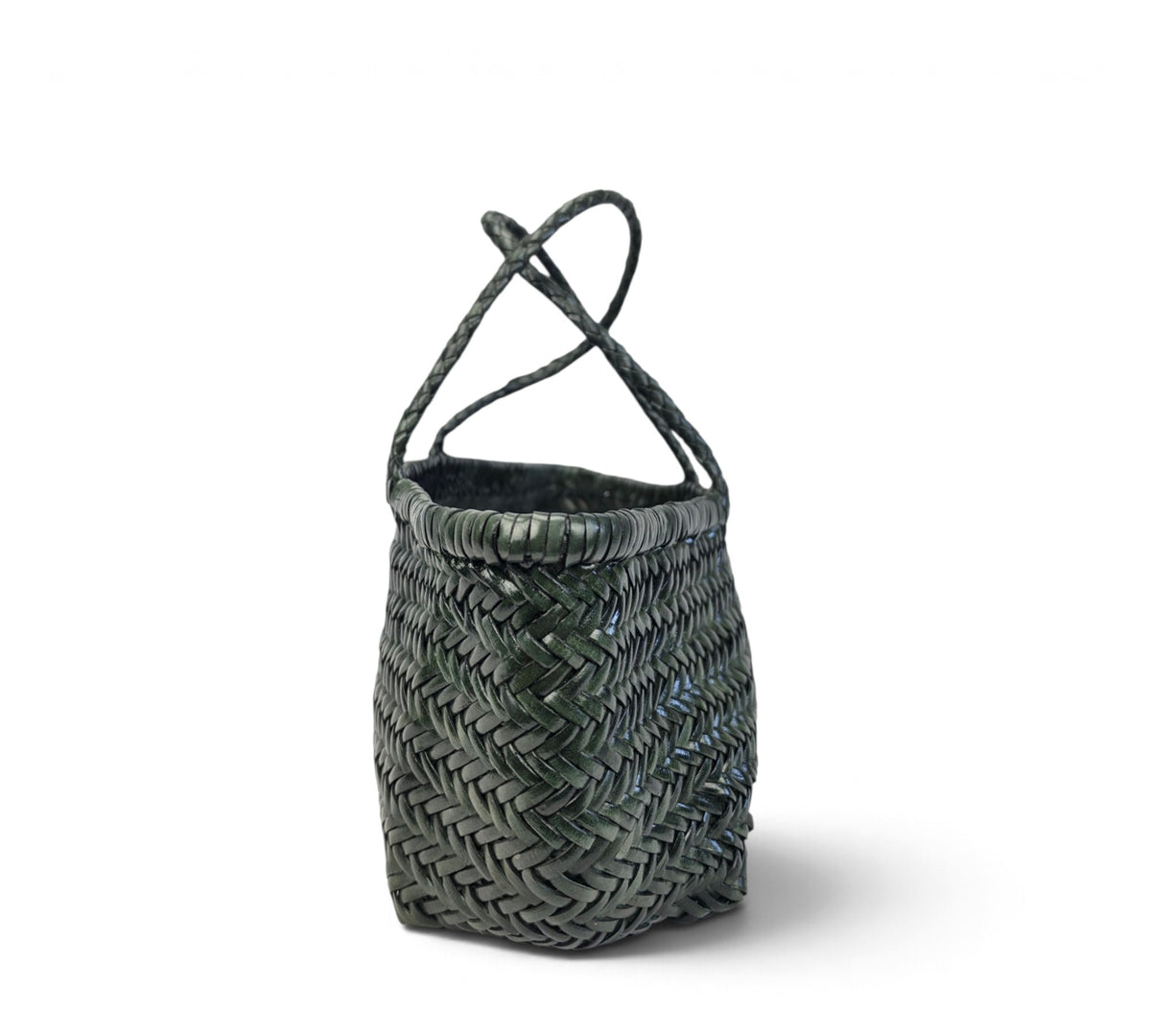Velourleer Artisanal Genuine Buffalo Leather Woven Arm Bag – Medium Everyday Designer Handbag