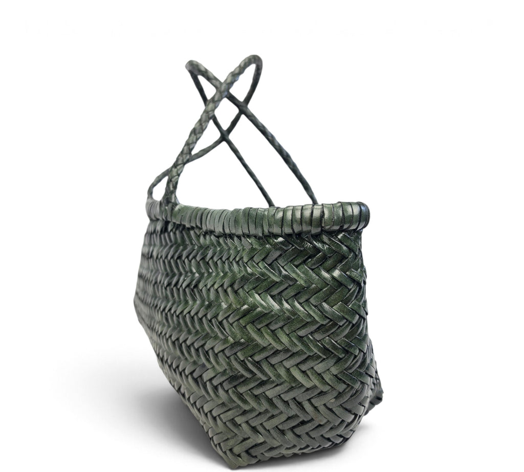 Velourleer Artisanal Genuine Buffalo Leather Woven Arm Bag – Medium Everyday Designer Handbag