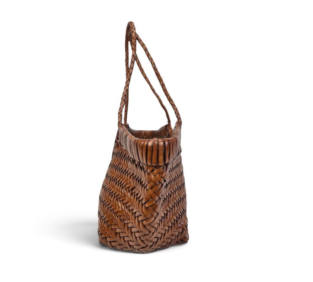 Velourleer Artisanal Genuine Buffalo Leather Woven Arm Bag – Medium Everyday Designer Handbag