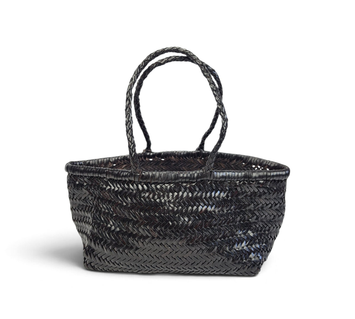 Velourleer Artisanal Genuine Buffalo Leather Woven Arm Bag – Medium Everyday Designer Handbag
