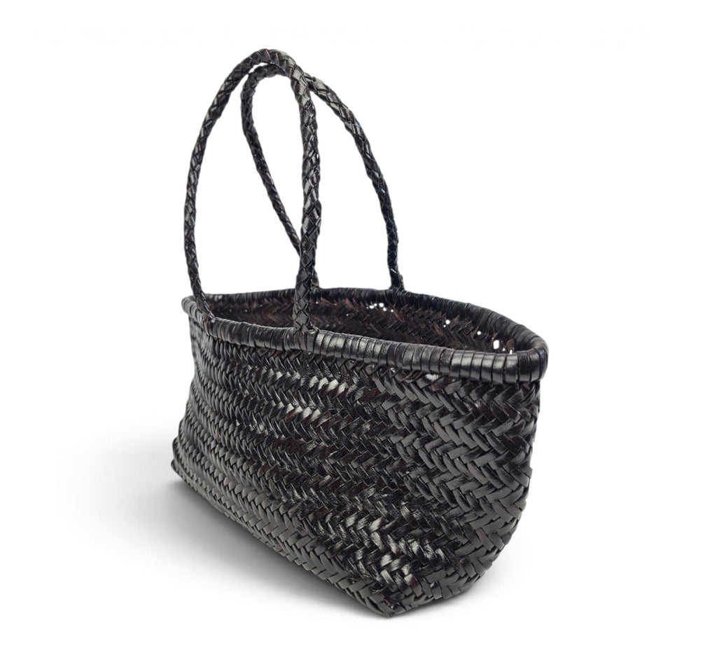 Velourleer Artisanal Genuine Buffalo Leather Woven Arm Bag – Medium Everyday Designer Handbag