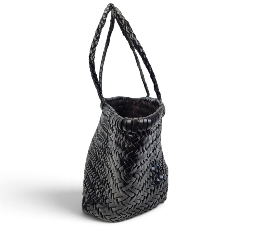 Velourleer Artisanal Genuine Buffalo Leather Woven Arm Bag – Medium Everyday Designer Handbag