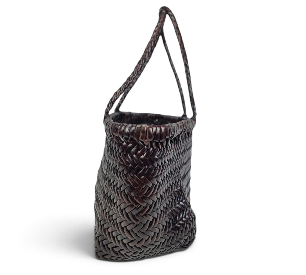 Velourleer Artisanal Genuine Buffalo Leather Woven Arm Bag – Medium Everyday Designer Handbag