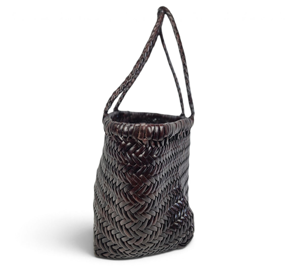 Velourleer Artisanal Genuine Buffalo Leather Woven Arm Bag – Medium Everyday Designer Handbag